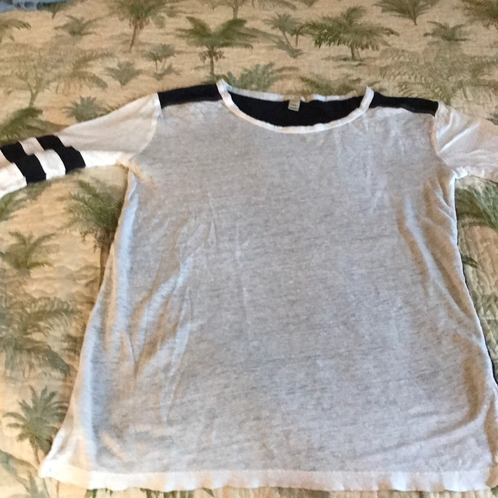 J. CREW baseball style tee shirt